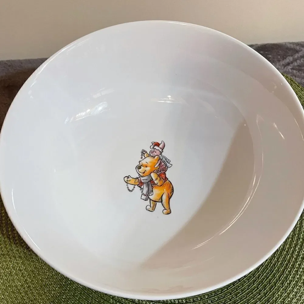 Disney Winnie the Pooh Christmas large bowl NWT